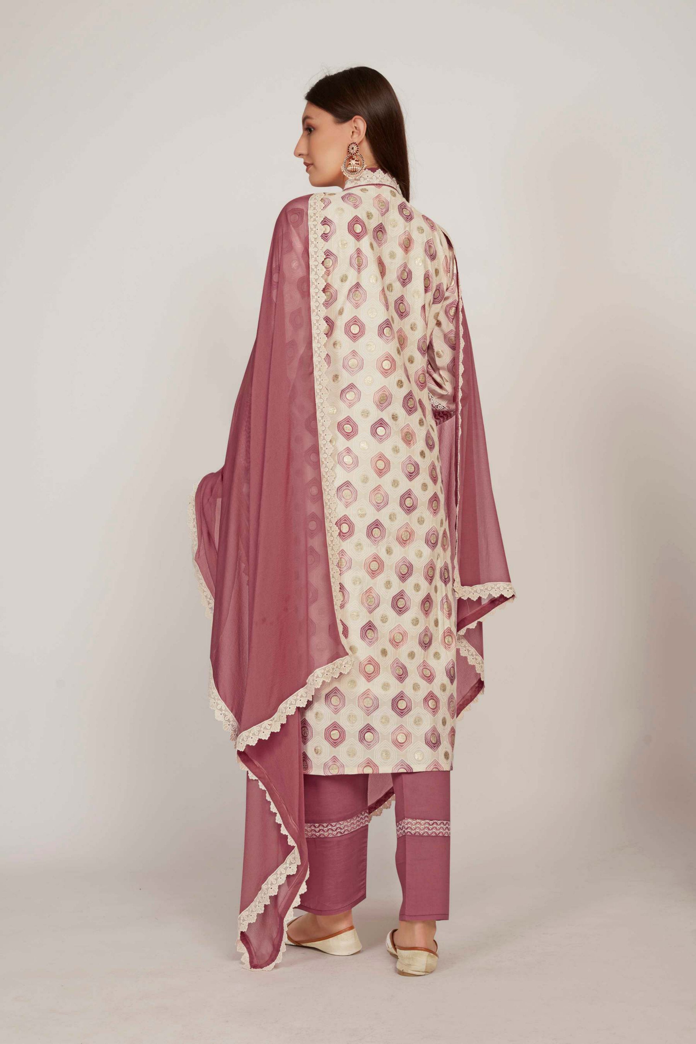 VARUSHI's Majestic Cotton Print Beautiful Suit